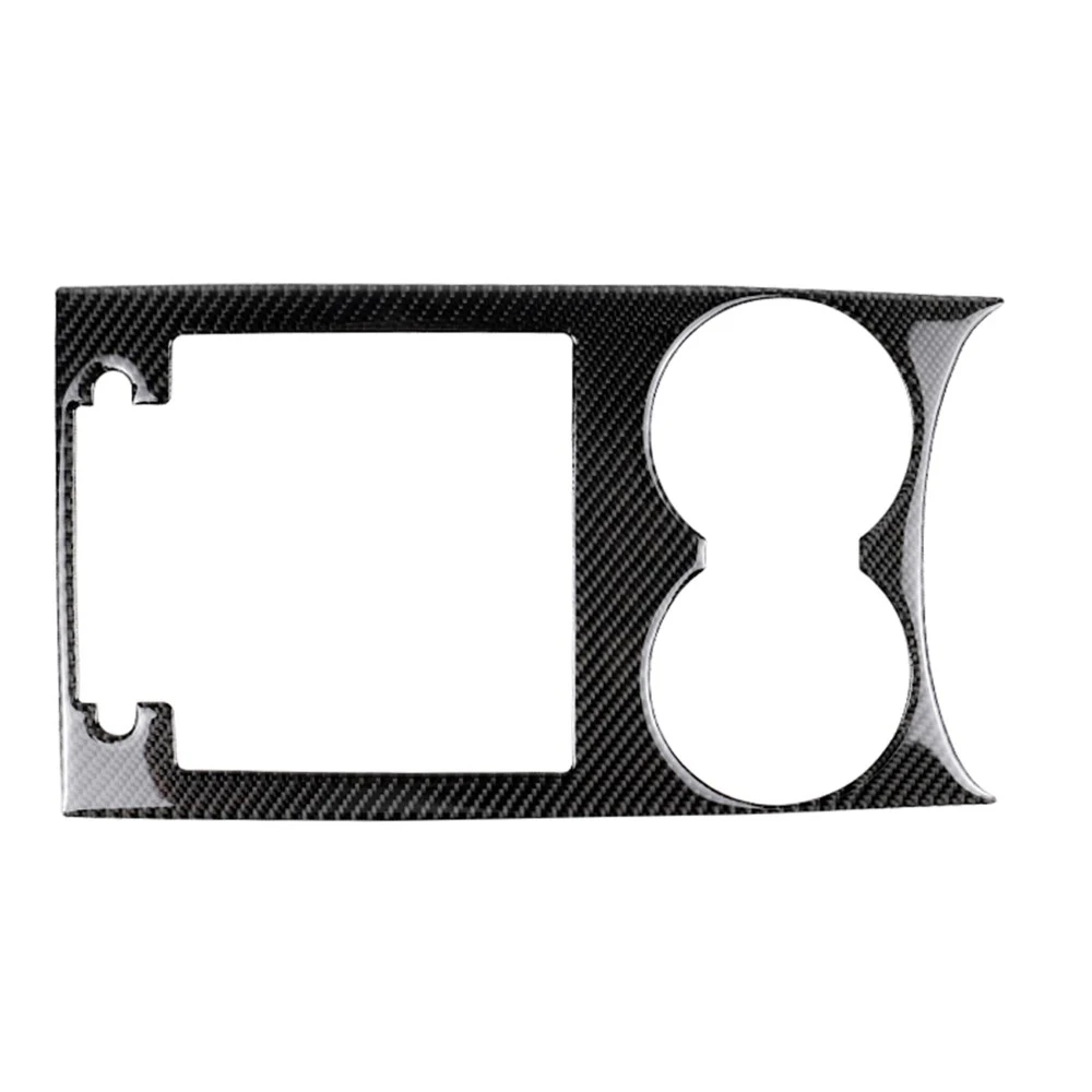 

Автомобильные аксессуары, держатель стакана для воды из углеродного волокна, панель, рамка, Обложка, отделка, наклейка для Macan