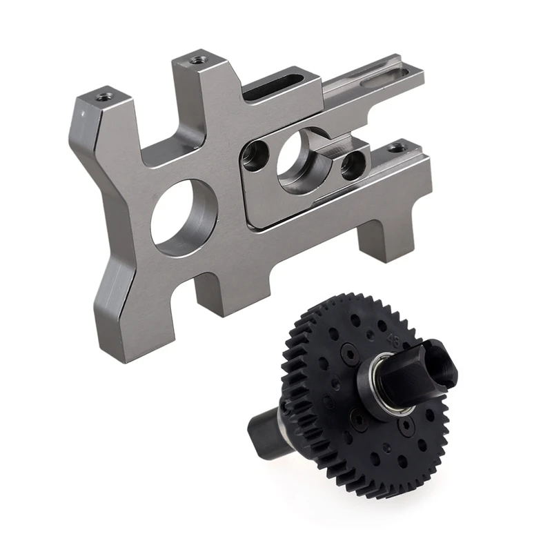 

2 предмета RC автомобиль часть: 1 шт. 48T центральный дифференциал Шестерни набор & 1 шт. автомобильный двигатель RC держатель