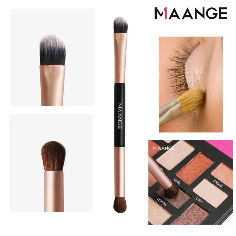 Кисти для макияжа MAANGE профессиональные Двухсторонние Тени век Пудра губ Кисть