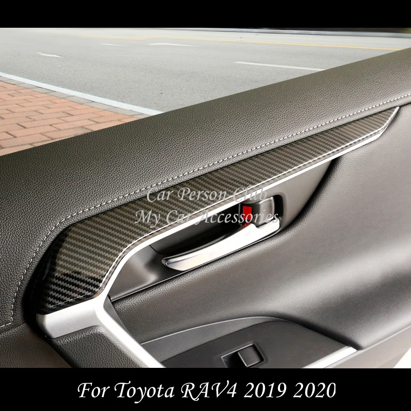 Карбоновое волокно внутренняя ручка двери чаша подлокотник рамка литье крышка