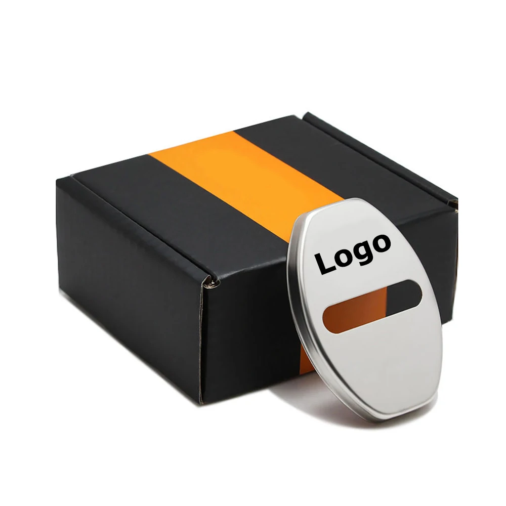 Для Audi с логотипом автомобиля дверные замки Защитная крышка для A1 A3 A4 A5 A6 A8 Q3 TT B5 B6