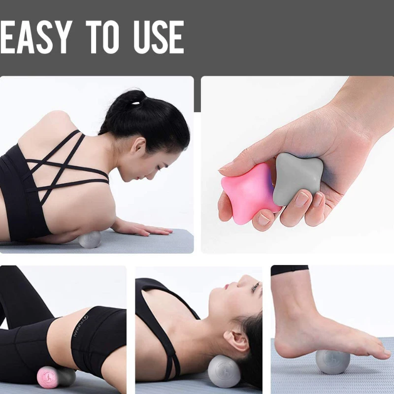 Массажный ролик для фитнеса мяч Лакросса массажа арахиса линия мышц спины ног