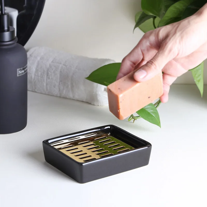 Держатель для мыла из нержавеющей стали 304 черный/белый держатель хранения и