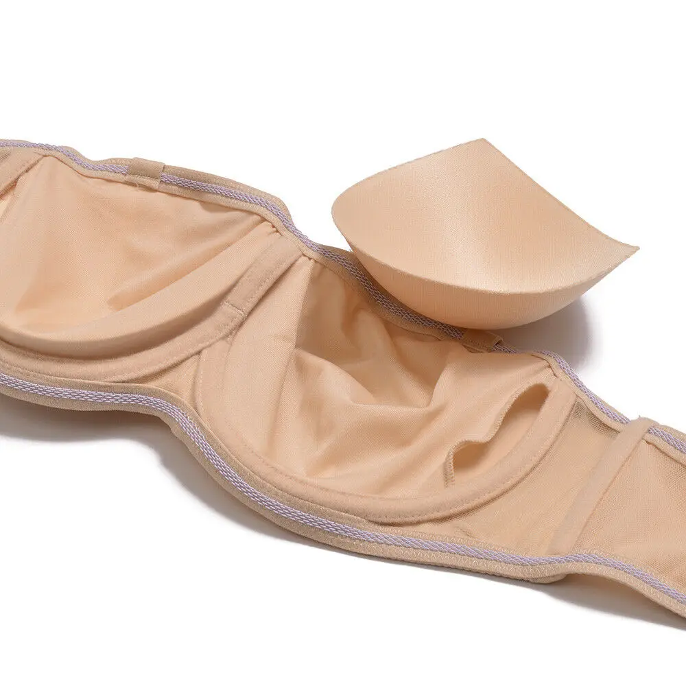 Женские бюстгальтеры без бретелек с регулируемыми бретельками чашки A B C D DD DDD E F G