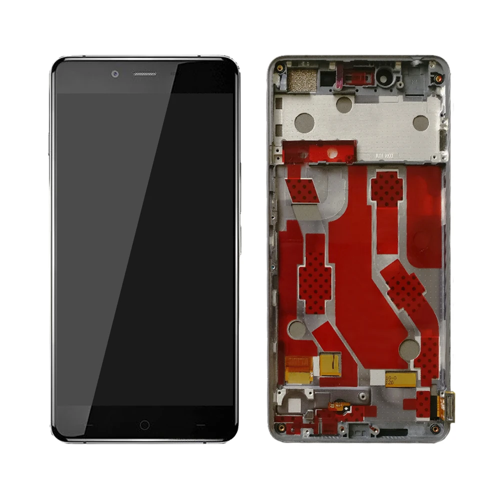 Для OnePlus X lcd кодирующий преобразователь сенсорного экрана в сборе для Oneplus X дисплей с рамкой Замена 1+ X E1001 E1003 E1005