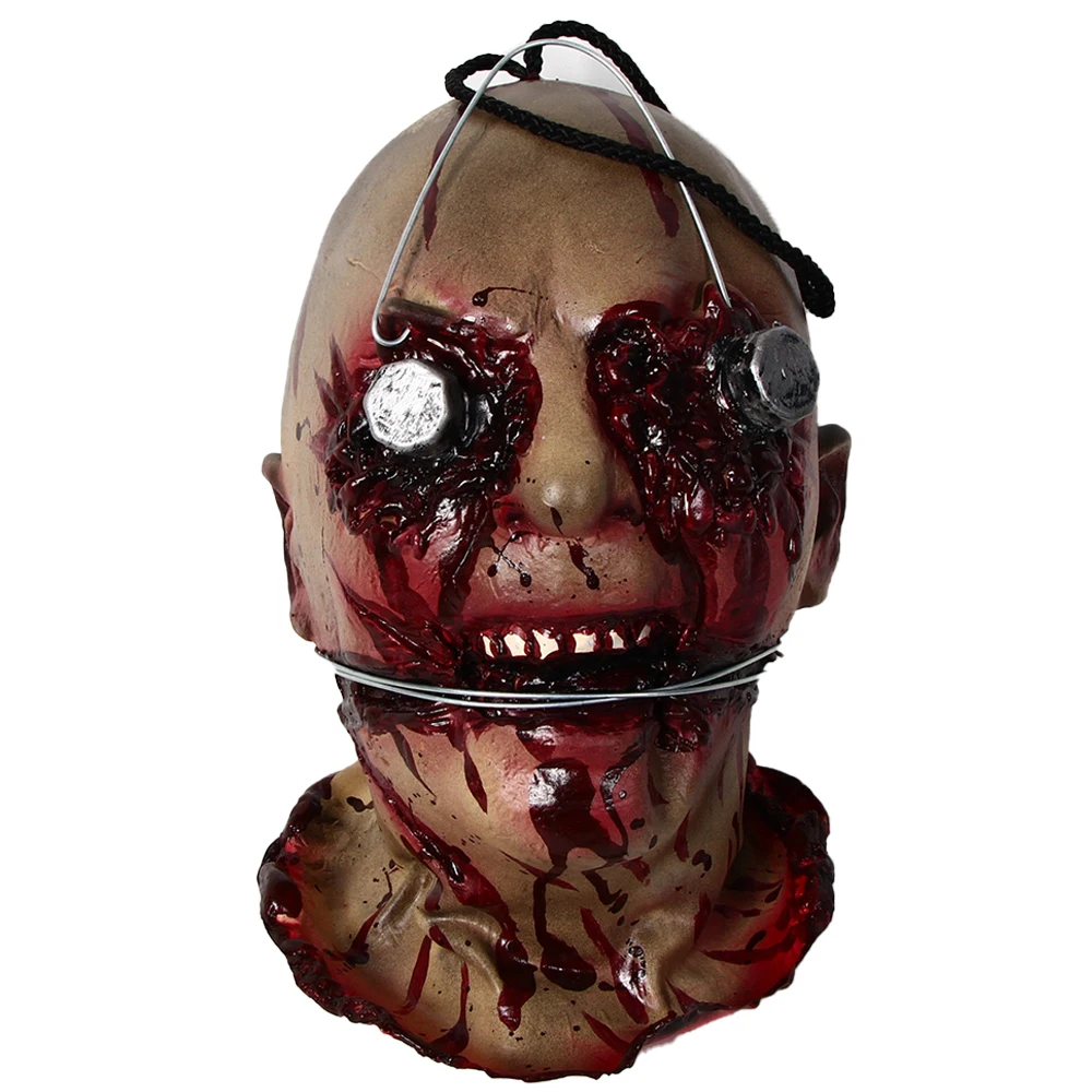 

Horror Hanging Zombie Rotten Corpse Severed Heads Scary Ghost Decoration Bloody Devil Halloween Prop Creepy Halloween Ghost mask