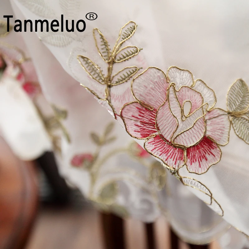 Короткая занавеска на окна кухни цветочные прозрачные тканевые шторы в римском