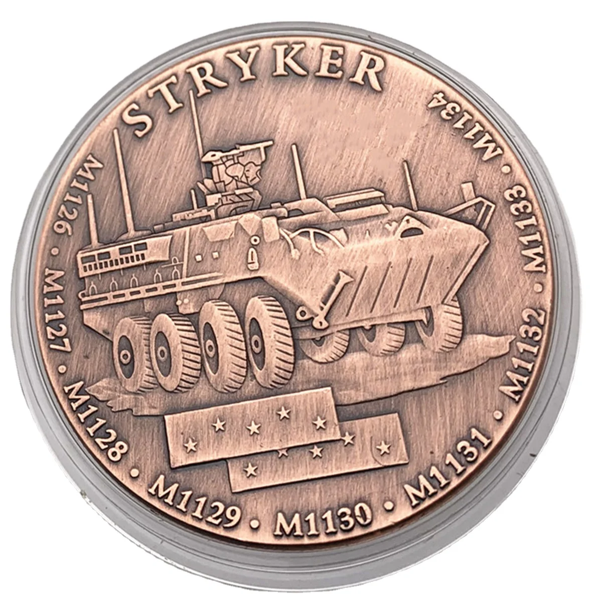 

M1126 Army Bass Tank Commemorative Coin US Air Force Badge Predator Fan Retro Color Collectible Coin American Eagle