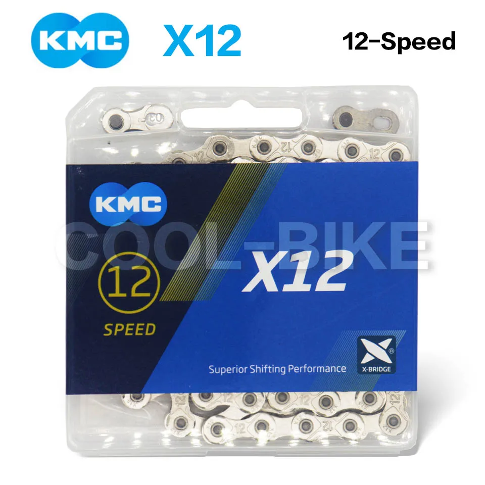 

Original KMC Bike Chain X12 X11EL X11 X10 X9 Bicycle Chain 10 Speed Road MTB Crankset Shimano/SRAM 9 10 11 12s Derailleur 116L