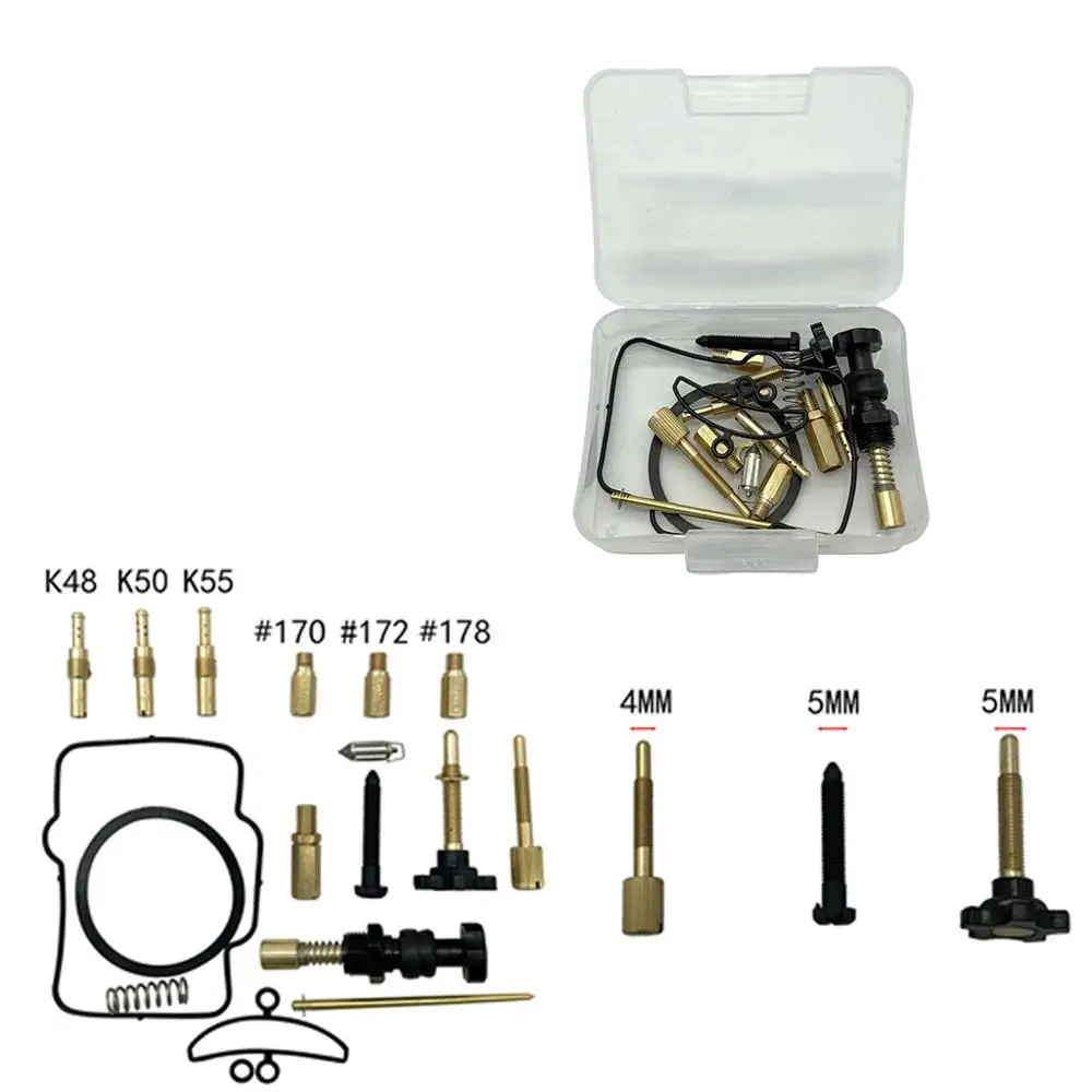 PWK36/38/40 Motor Carburetor Motorcycle Repair Kit Spare Jets Replacement Parts For Keihin |