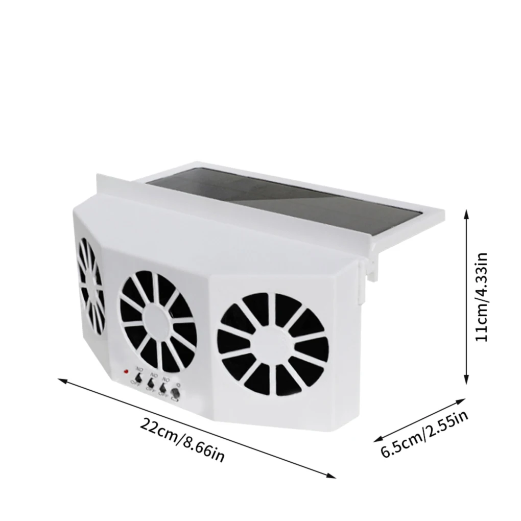 

Solar Car Exhaust Fan Low Consumption Cooling System Efficient Solar Powered Car Ventilator Front/Rear Window Radiator