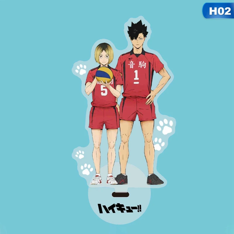 

2021 New Haikyuu Hinata Kageyama Tsukishima Sugawara Family Acrylic HD Stand Figure Desk Plate Models Topper Anime Karasuno Toys