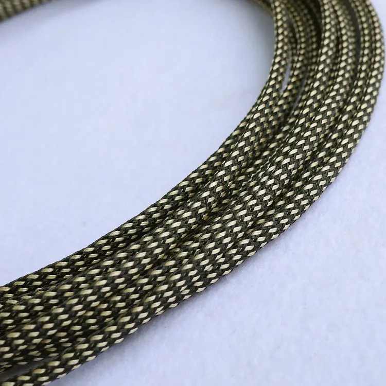 

20mm Braided Expandable Sleeve PET Tight Wire Wrap High Density Insulated Cable Harness Line Protector Cover Sheath Single Color