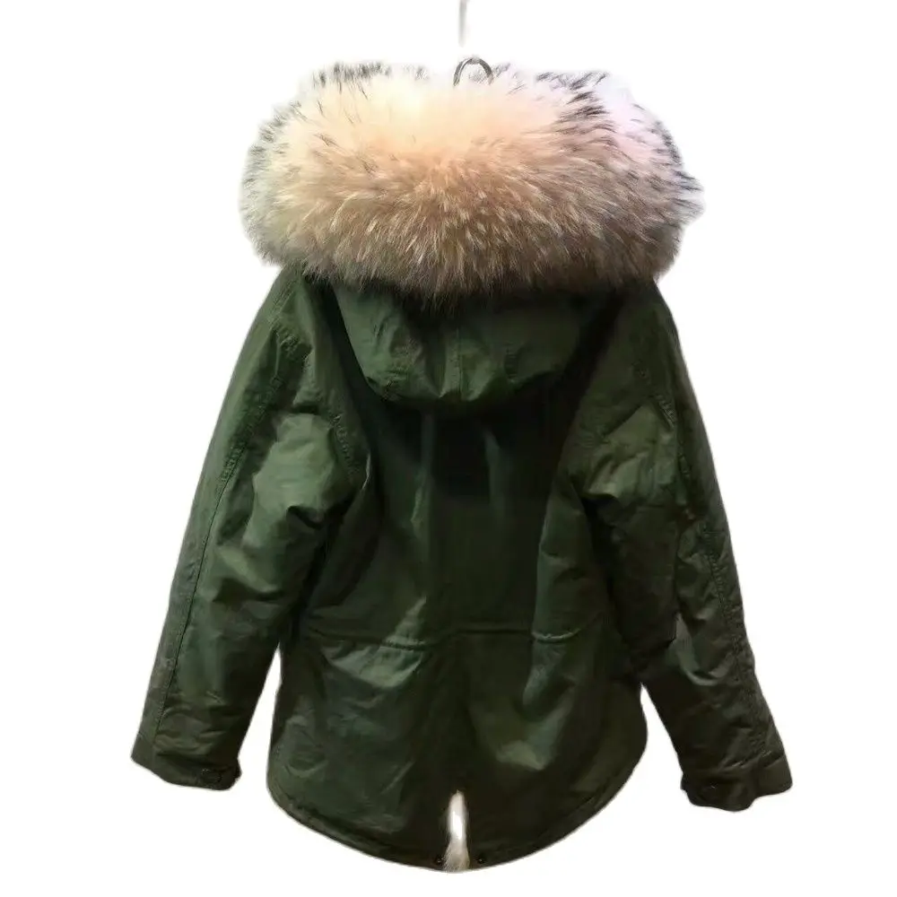 Бледно-розовая непромокаемая куртка Mr Mrs из лисьего меха для зимы оптовая цена |