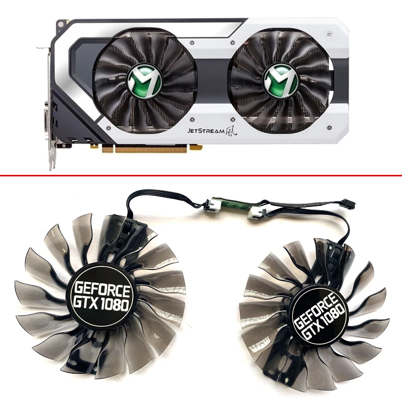 

2PCS 95MM GA92S2H 4PIN GPU Cooling Fan Compatible For Maxsun GTX 960 970 Palit GTX1080 SUPER JetStream GTX1060 Replace Fans