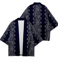 japanese fashion kimono streetwear cardigan robe plus size retro ethnic pattern summer loose women men haori top yukata