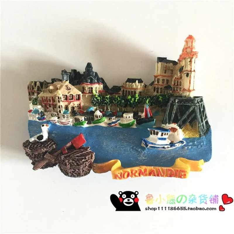 Французский Швейцарский Lu Lake World дорожный пейзаж холодильник 3D магнитная