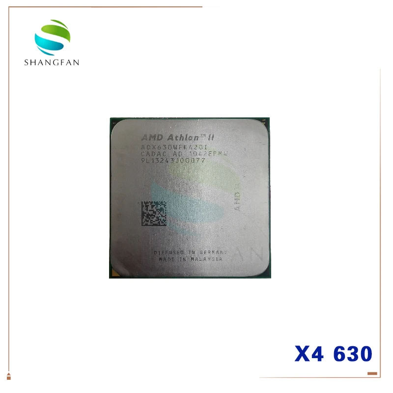 AMD Athlon II X4 630 X4-630 2,8 ГГц четырехъядерный процессор ADX630WFK42GI ADX630WFK42GM 95 Вт Разъем AM3 938pin