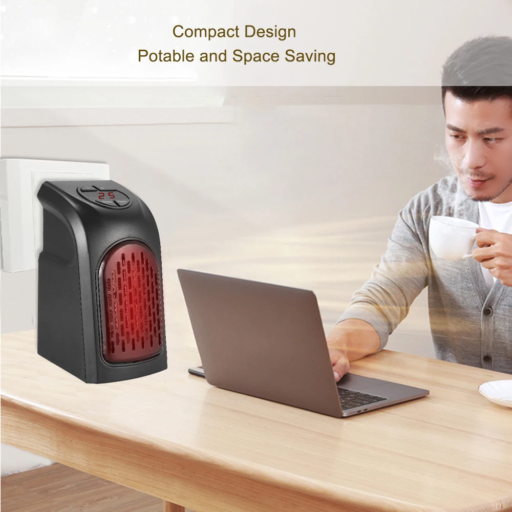 ЕС мини удобный обогреватель с вилкой 400 Вт настенный плита ручная грелка Отель