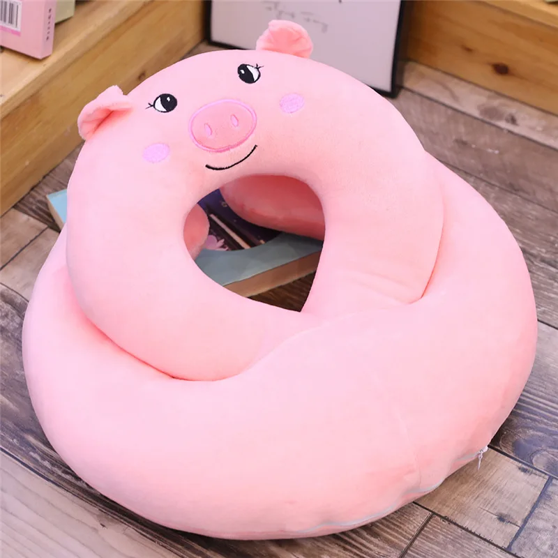 piggy Офисная Подушка для сна, дорожная маска и подушка для шеи, декор подушки для беременных, мультяшная подушка, подарок на Рождество - Цвет: piggy
