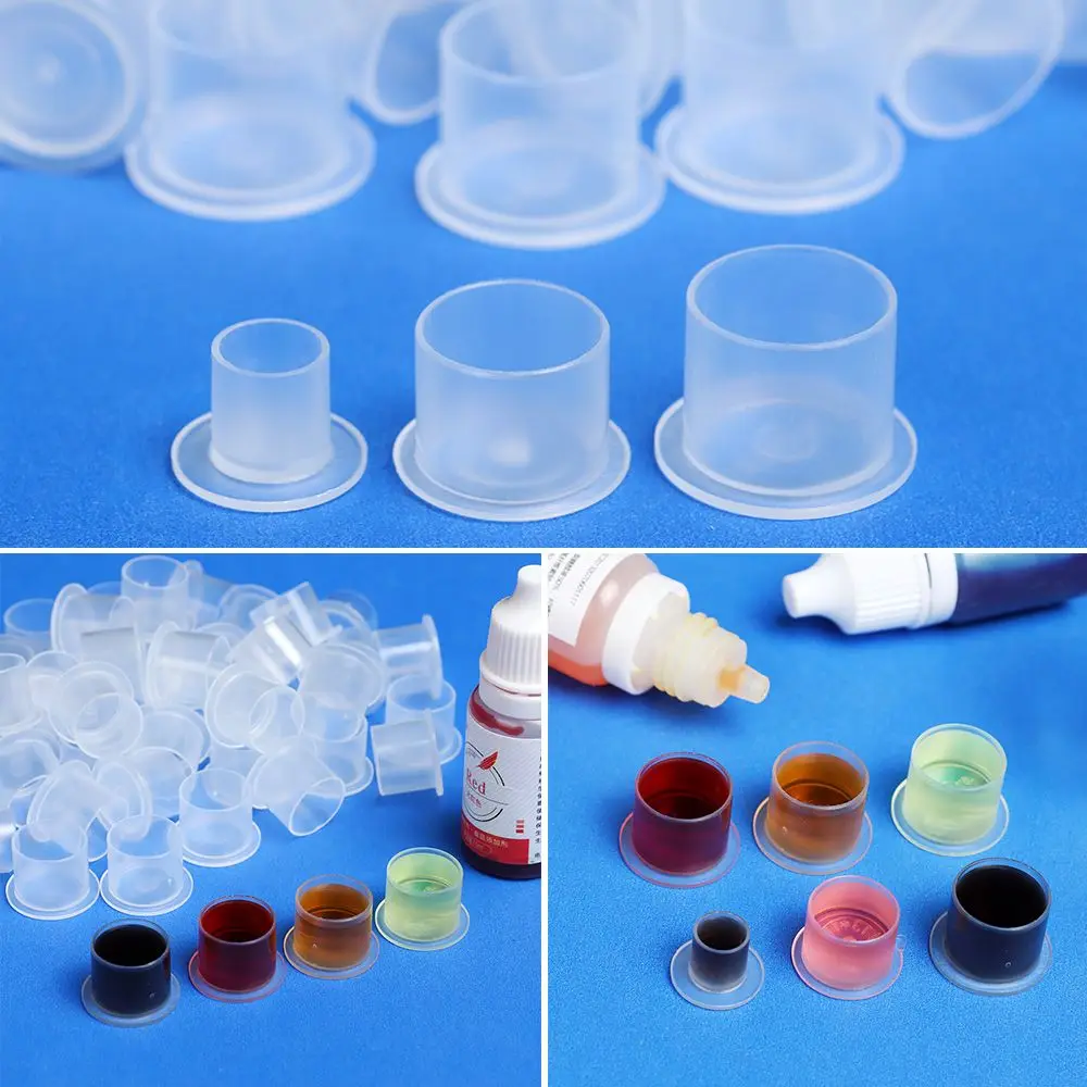 

Банки для хранения, держатель для подставки, колпачки для чернил для татуировок, одноразовые пластиковые чашки, пигментная чашка