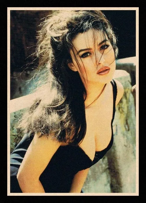Идеальный JL Malena Monica Bellucci плакат наклейки на стену Винтаж постер печатает Высокое качество для бара и домашнего декора XXLHB01