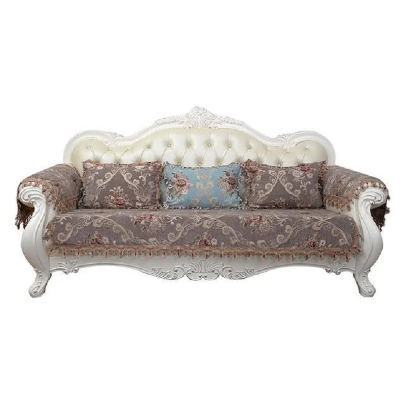 1 шт. Роскошный чехол для дивана в европейском стиле синее мягкое полотенце