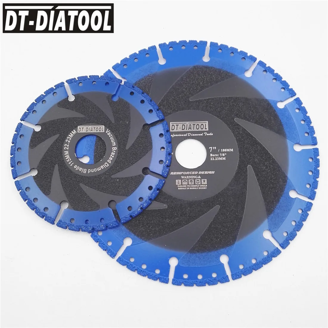 DT-DIATOOL 2 шт. вакуумная пайка алмазный режущий диск для многоцелевой снос пилы чугунная арматура алюминий сталь металл