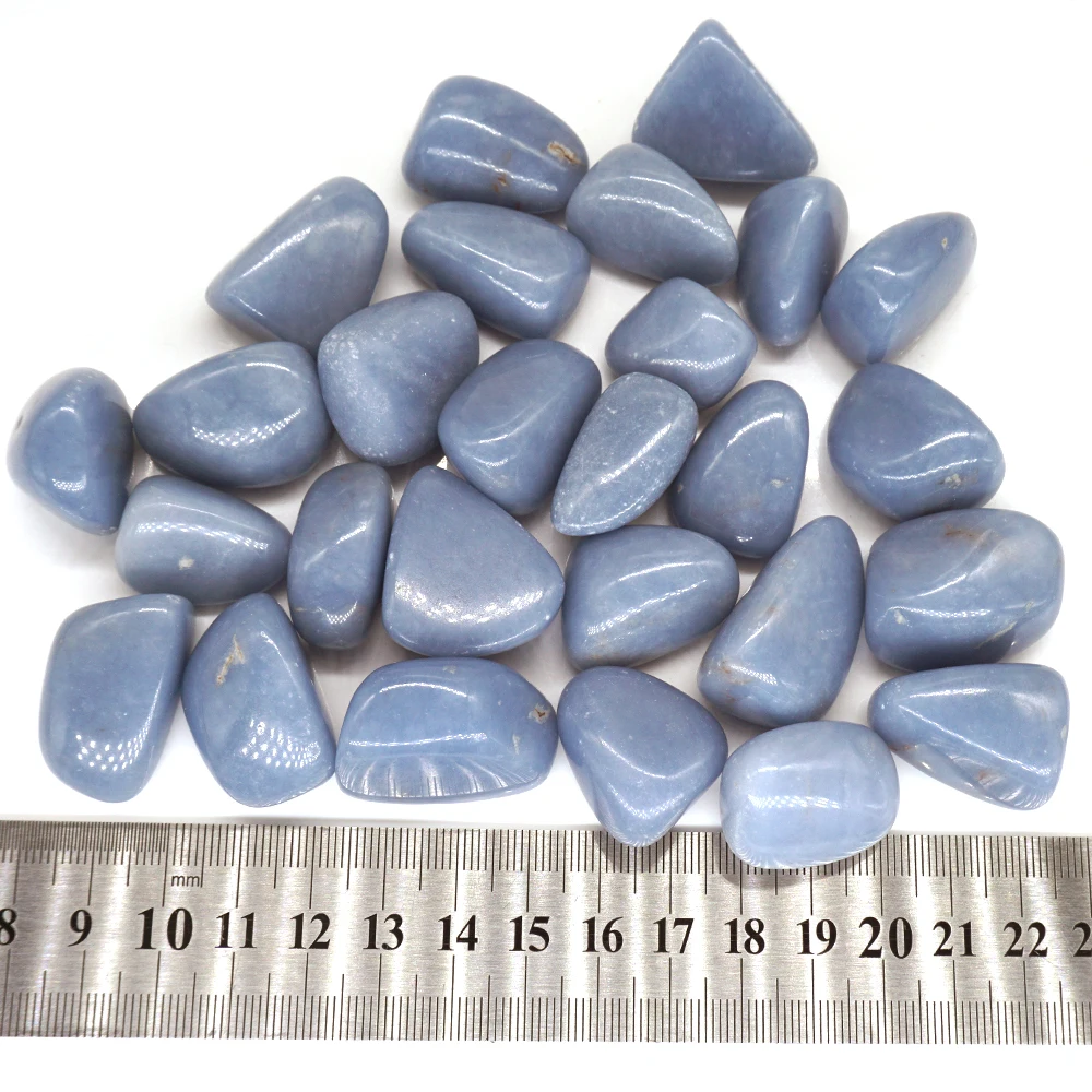 Натуральный Синий ангелит разобранный драгоценный камень искусственный