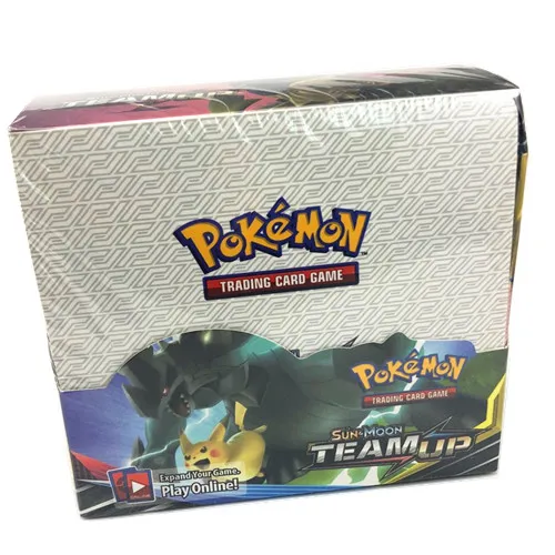 324 Team up Высокое качество 10-300 шт Pokemones карты Tag Team GX EX Мега карты Pokemones английские карты PIKACHU игрушки для детей подарок - Цвет: 324 Team up