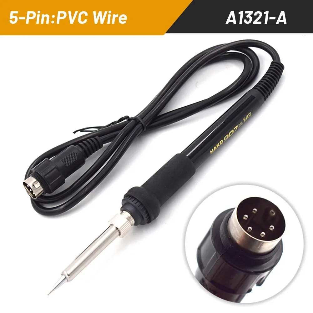 

Soldering Iron Handle 24V 50W For A1321 Heater Soldering Station 907A 852D 936 Rubber Black Electric Soldering Iron Kit
