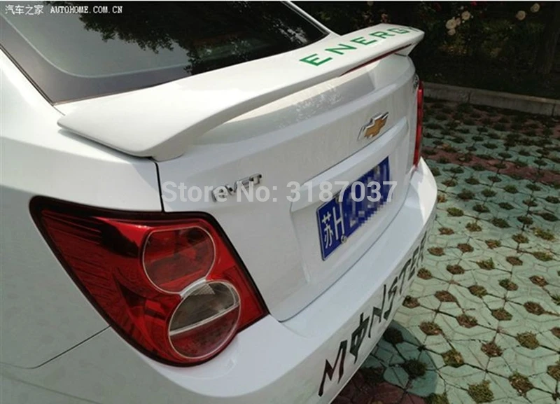 

Спойлер для Chevrolet Aveo 2010-2013 из АБС-пластика Неокрашенный чехол для багажника заднего вида Автомобильный Стайлинг