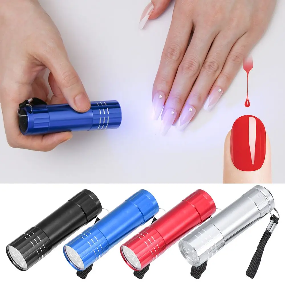 

Mini UV Led Light UV LED Lamp Nail Dryer for Gel Nails 9 LED Flashlight Portability Nail Dryer Machine Nail Art Tools UV Light