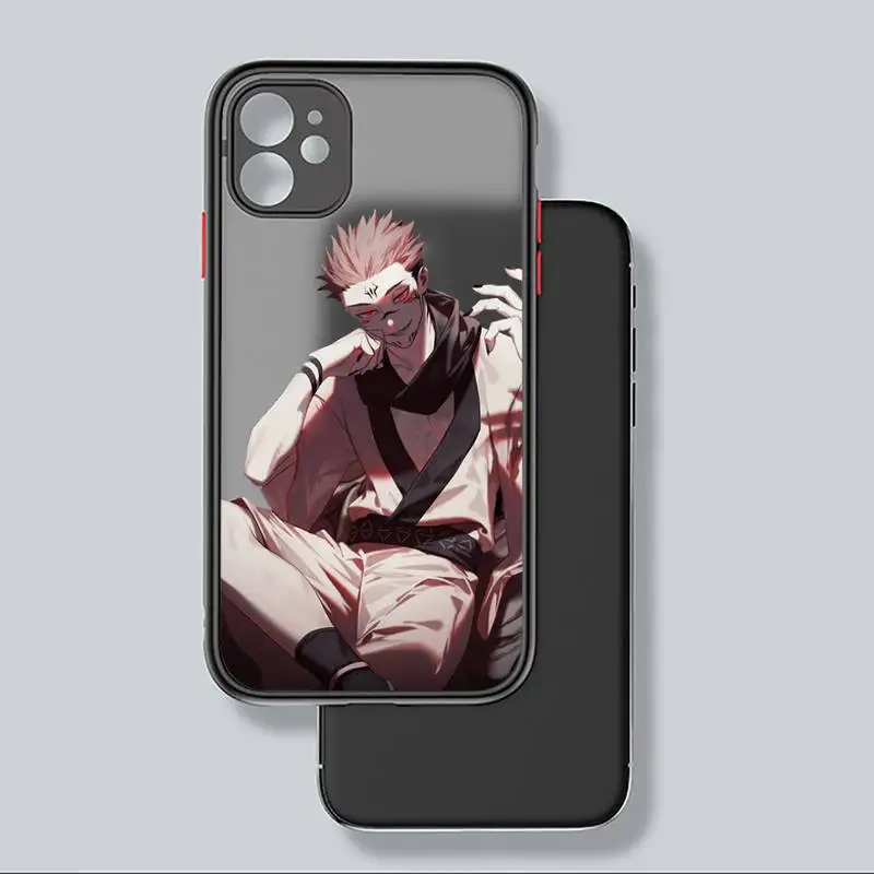 

Jujutsu Kaisen Sukuna anime Phone Case For iphone 12 11 8 7 plus mini x xs xr pro max matte transparent cover