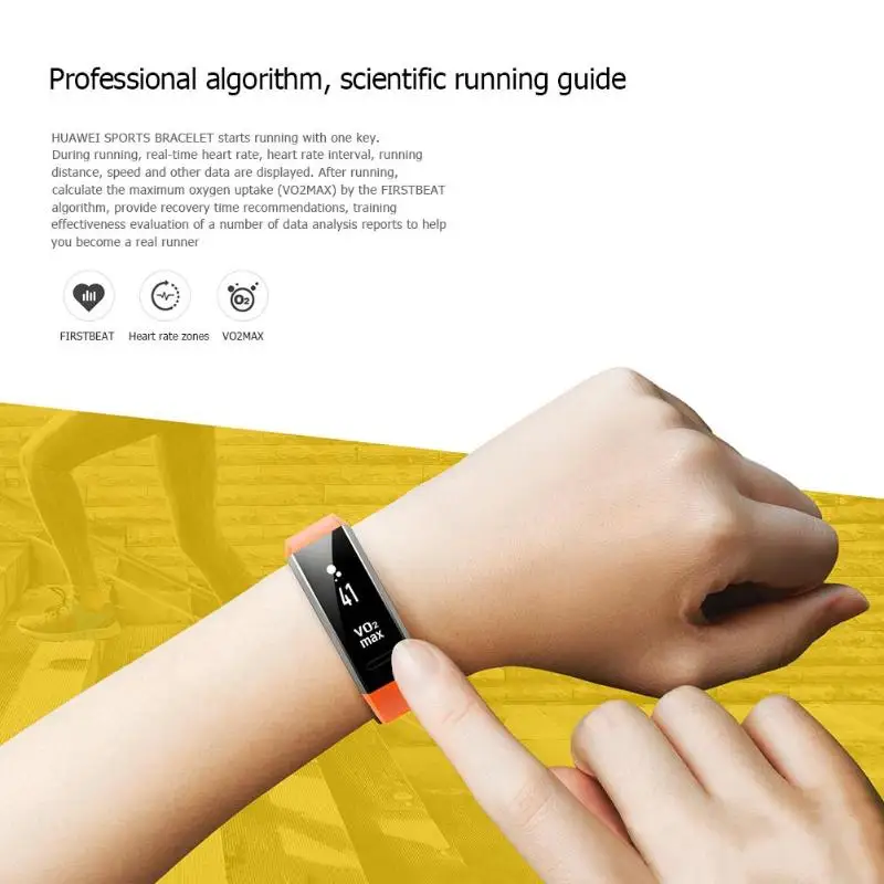 

Huawei Band 2 Pro B29 Smart Bracelet GPS Wristband PMOLED Screen 5ATM Waterproof Swim PPG Heart Rate FIRSTBEAT Fitness Tracker