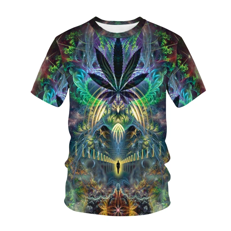 

Summer New Style 3D Landscape Printing Sports Leisure Breathable Material Fun Men And Women T-Shirt Street Hip-Hop