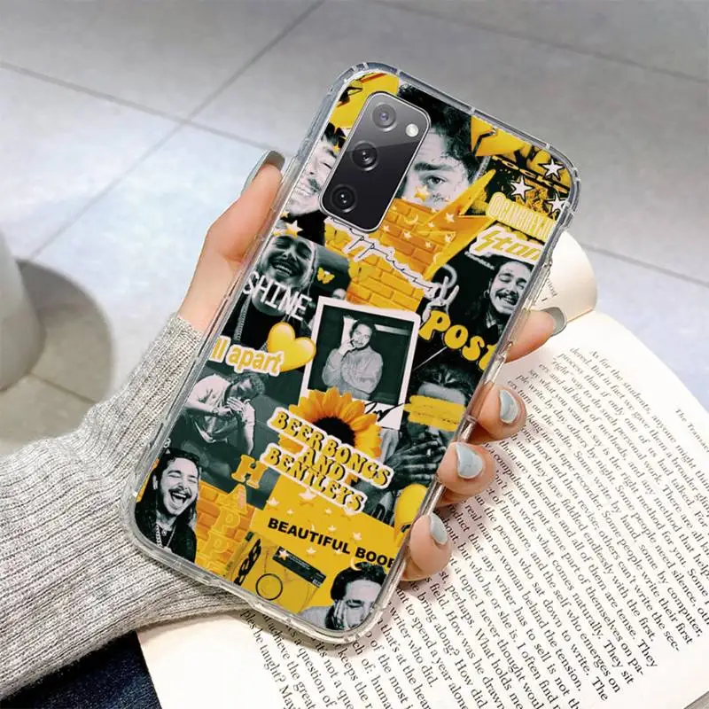 Чехол для телефона Post Malone Beerbongs Samsung Galaxy S8 S9 S10 Plus S10E S20FE A71 A51 A21S прозрачный