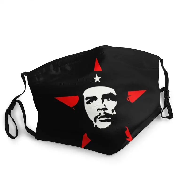 

Cuba Hero Che Guevara Non-Disposable Mouth Face Mask Unisex Adult Cuban Socialism Freedom Mask Protection Respirator Muffle