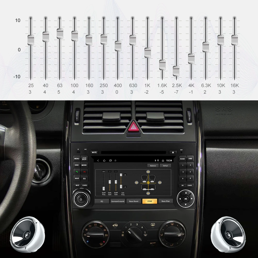 Isudar 2 Din Car Radio Android 9 For Mercedes/Benz/Sprinter/B-class/B170/B200 Auto Multimedia GPS Octa Core ROM 32G DVR Camera | Автомобили