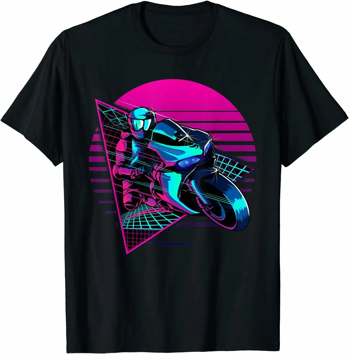 

Dirt Bike Rider Vaporwave Aesthetic Synthwave 80s Motorcycle T-Shirt