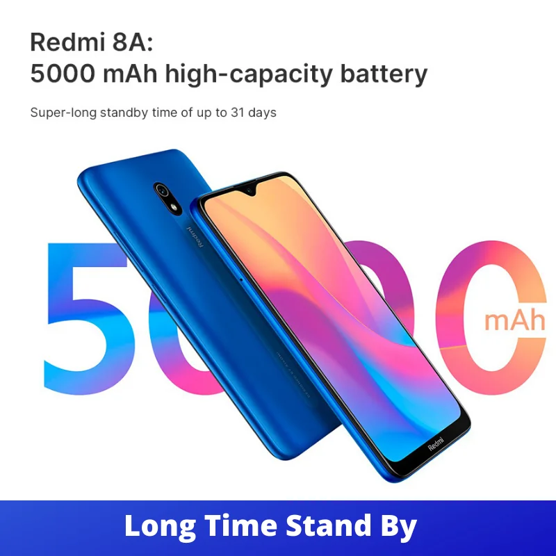 XIAOMI Redmi 8 A 8A Глобальная версия 2 Гб оперативной памяти 32 встроенной Смартфон Snapdragon