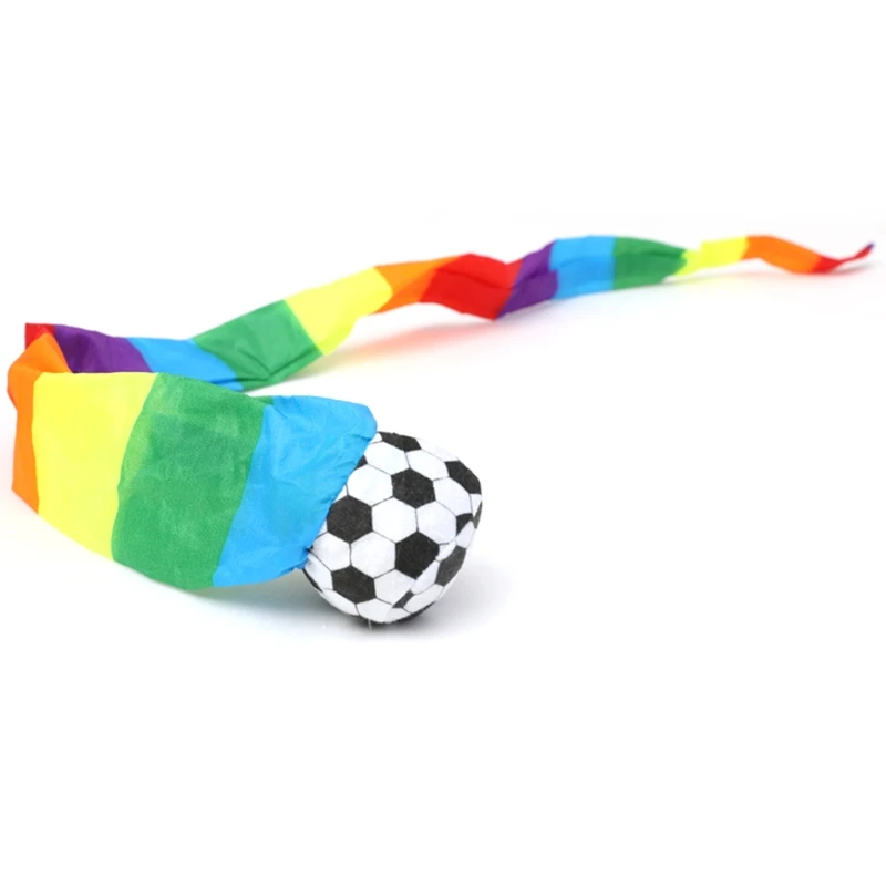 Bola de meteorito de cola de arco&iacute;ris para ni&ntilde;os, juguete sensorial de entrenamiento escolar, pelota para atrapar al aire libre-1
