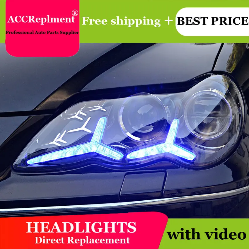 

Car Styling for Toyota Reiz Mark X LED Headlight 2005-2009 Headlights DRL Lens Double Beam H7 HID Xenon bi xenon lens