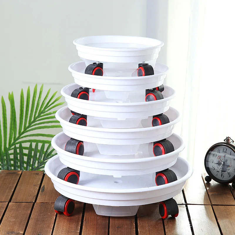 Толстый передвижной поднос для цветочных горшков под руль основание цветочной