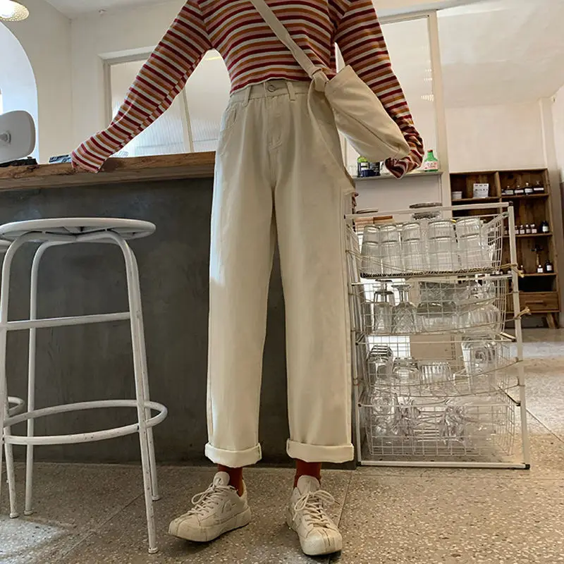 Джинсы женские модные брюки до щиколотки универсальные Популярные для отдыха