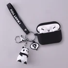 Чехол для Lenovo LP1 милый мультяшный панда с брелоком силиконовый чехол для наушников для Lenovo LP1 TWS чехол