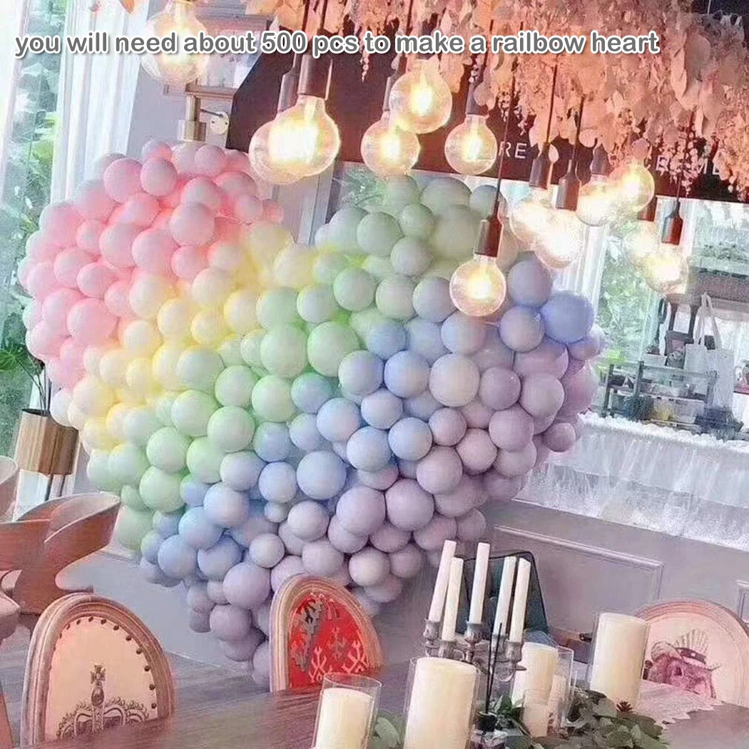 DIY Украшение Шар пастельный макарун латексный шар Радужный цвет для свадьбы