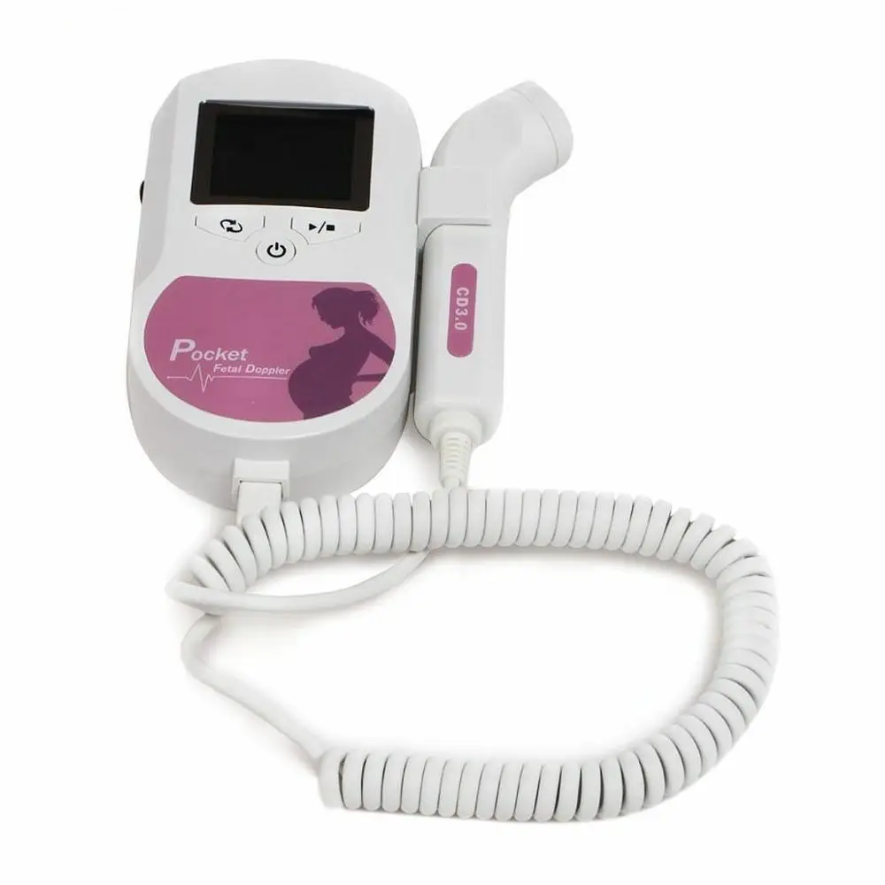 

Contec Handheld Color Prenatal Fetal Doppler 3MHz Probe Baby Heart Beat Monitor