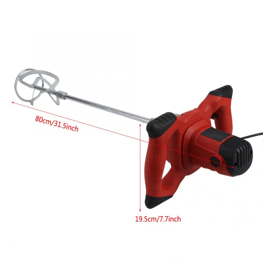 Промышленный Класс Ступка миксер Red 1500 Вт ручной 6-ступенчатая Электрический для