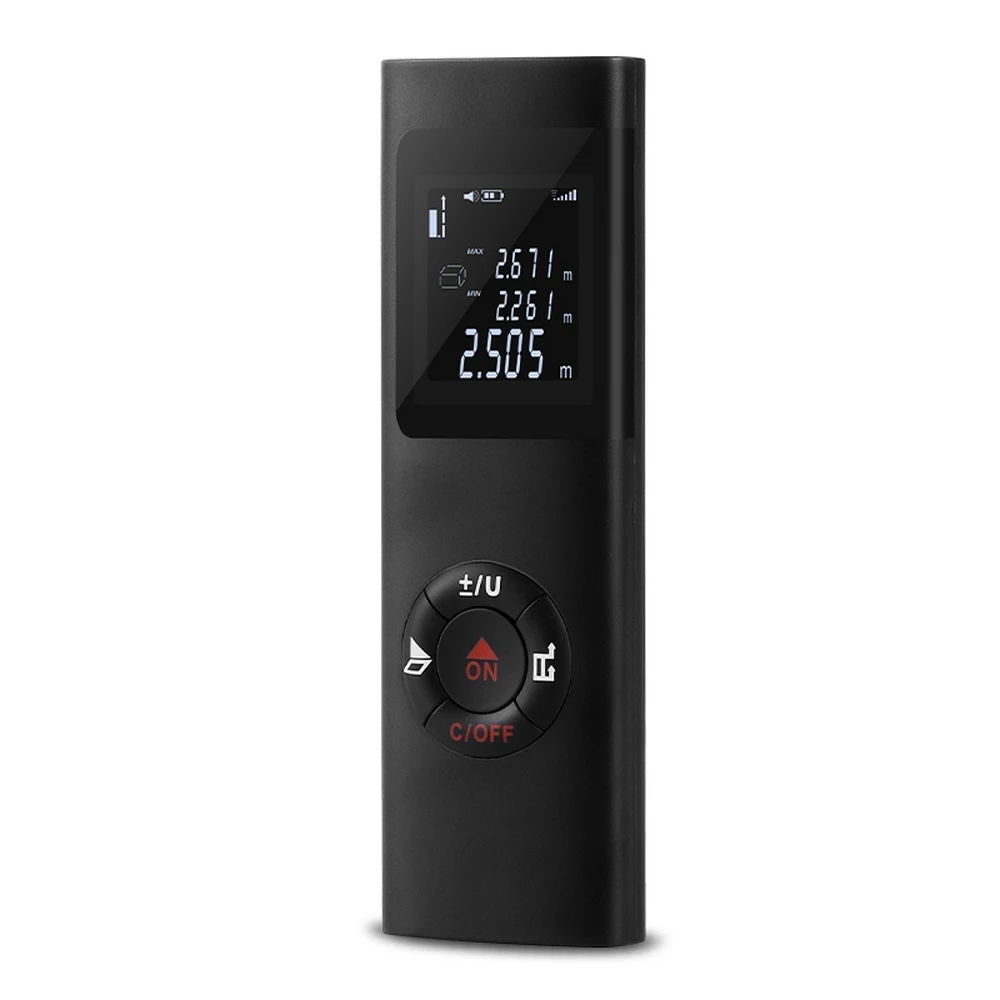 Цифровой лазерный дальномер JQ40 40 м IP54 цифровой с USB-кабелем ремешком на запястье 6